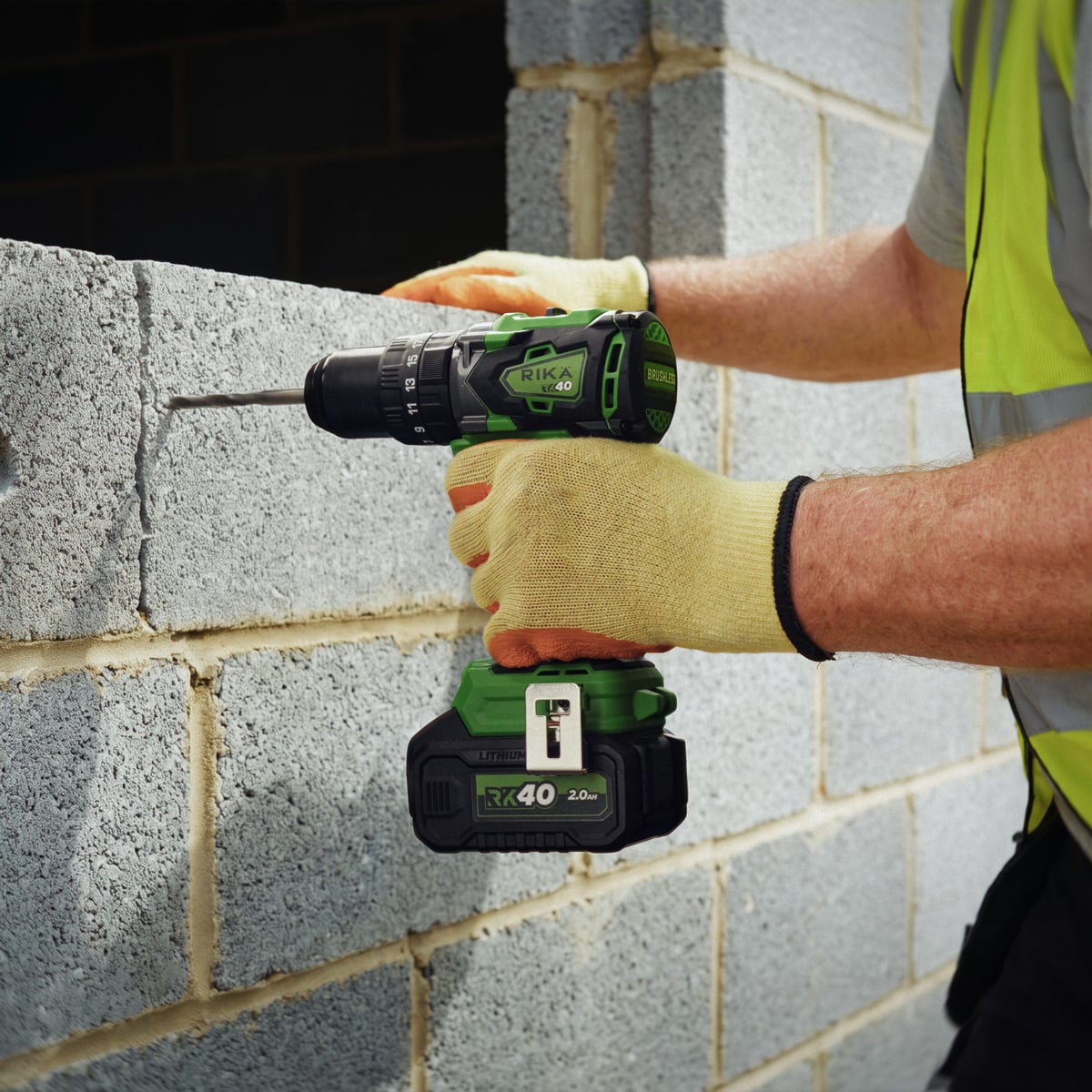 Rikä RK40 40V Compact Combi Drill Kit | 79Nm | 2Ah Battery and Charger